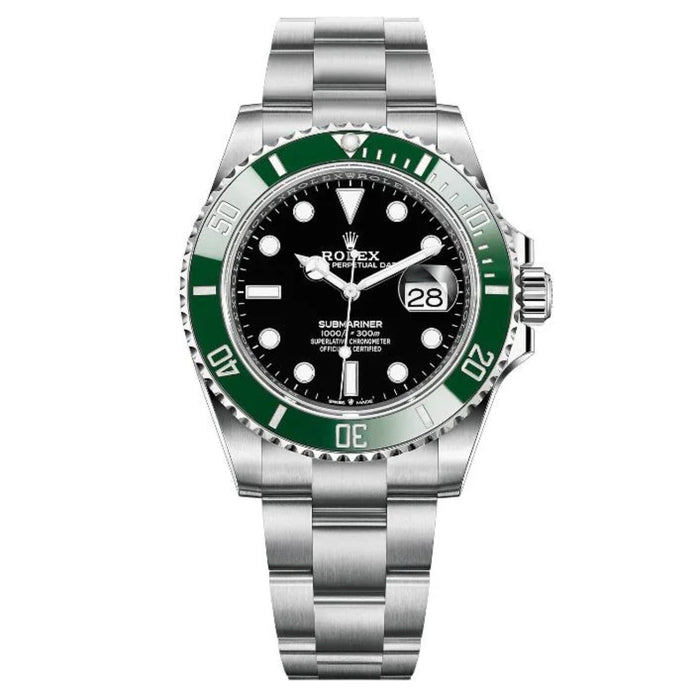 Rolex Submariner 41mm Stainless Steel Black Dial Green Bezel "Starbucks/Kermit" New 2025 - 126610LV