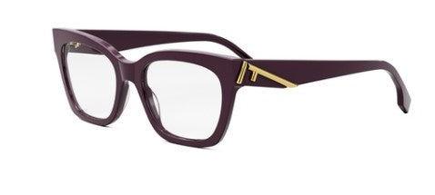 Fendi First FE50073I 081 Shiny Purple Oval Women's Eyeglasses