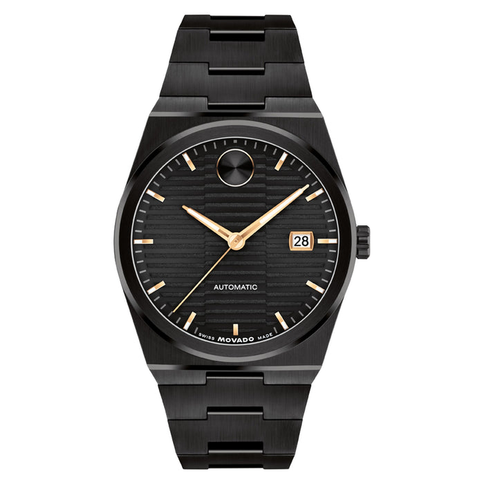 Movado Bold Quest Automatic Black Dial & Stainless Steel Men's Watch 3601274