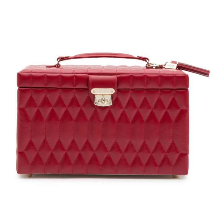 Wolf Caroline Red Large Jewelry Case 329672
