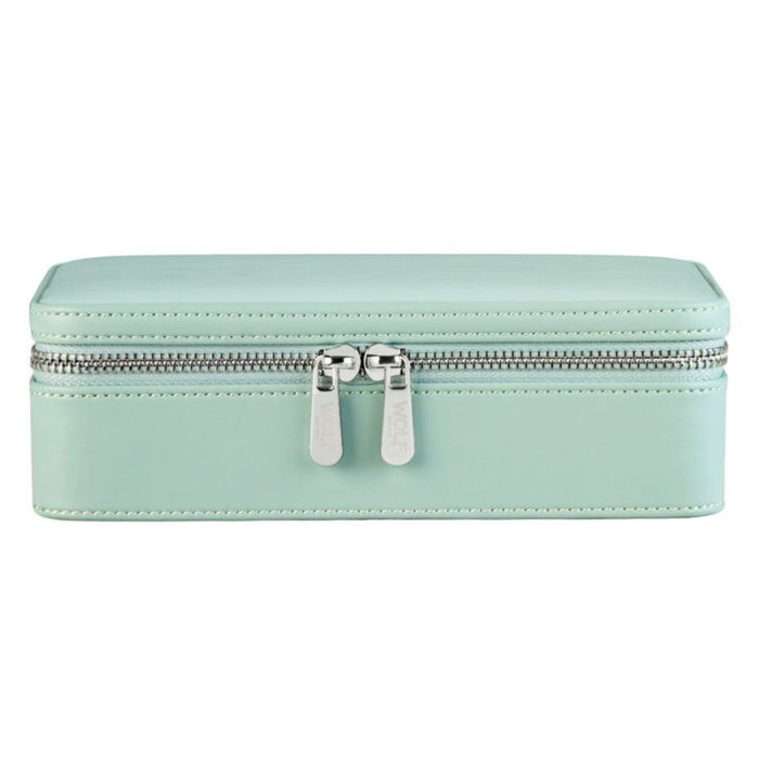 WOLF X LIBERTY All Over Ianthe Sage Green Medium Jewelry Zip Case 381251
