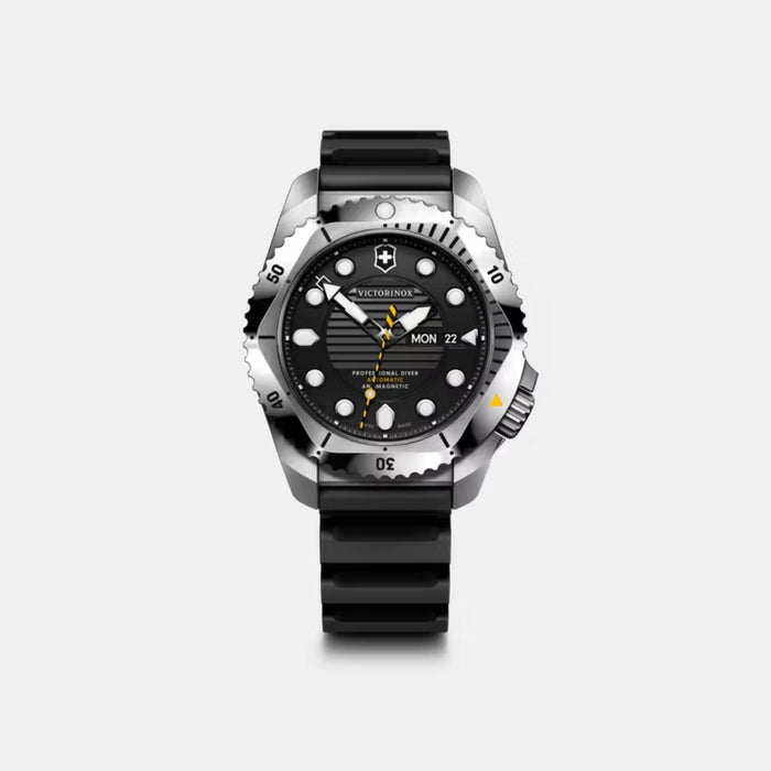 Victorinox Dive Pro Automatic Black Matt Dial With Rubber Strap Men's Watch 241994