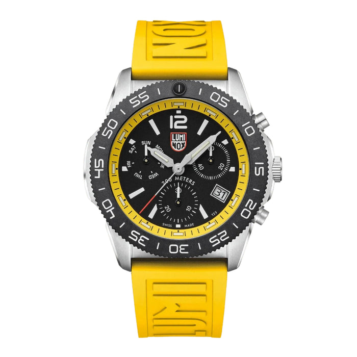 Luminox Pacific Diver Series 44mm Black Dial With Bright Yellow Ring Dive Men's Watch XS.3145.SET