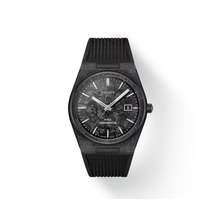 Tissot PRX Powermatic 80 40mm Carbon Black Dial Watch T1379079720100
