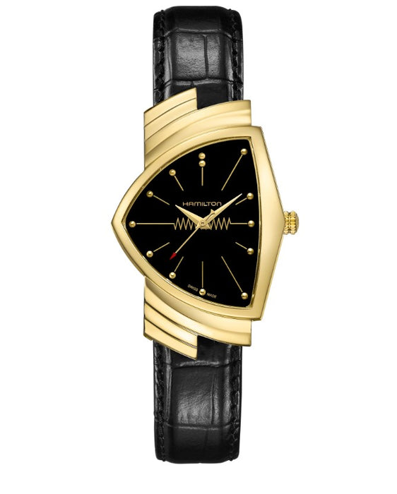 Hamilton Triangular Watch Hamilton Ventura Quartz Black Dial Triangle Stainless Steel Case 32.3m ...