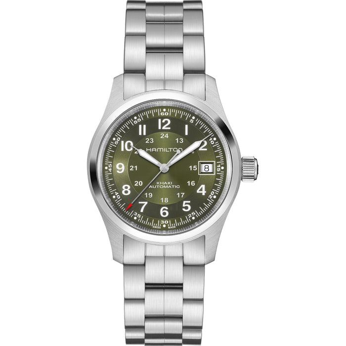 Hamilton Khaki Field Auto Green Dial 38mm Men's Watch H70455160