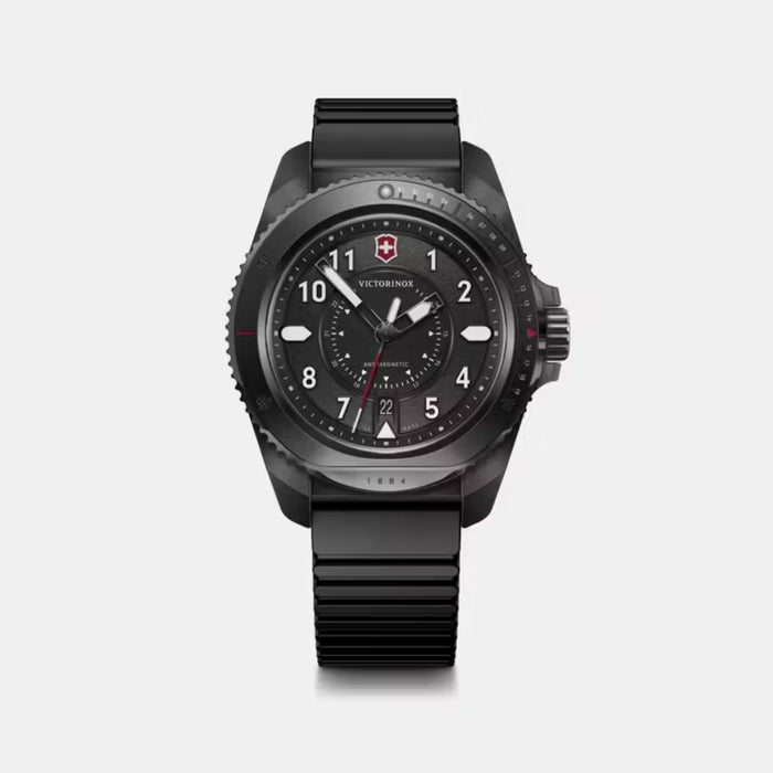 Victorinox Journey 1884 Grainy Black Dial Quartz Men's Watch 241982