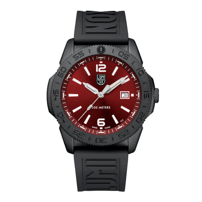 Luminox Pacific Diver 3120 Series 44 mm Red Sunray Dial Dive Men's Watch XS.3135.B