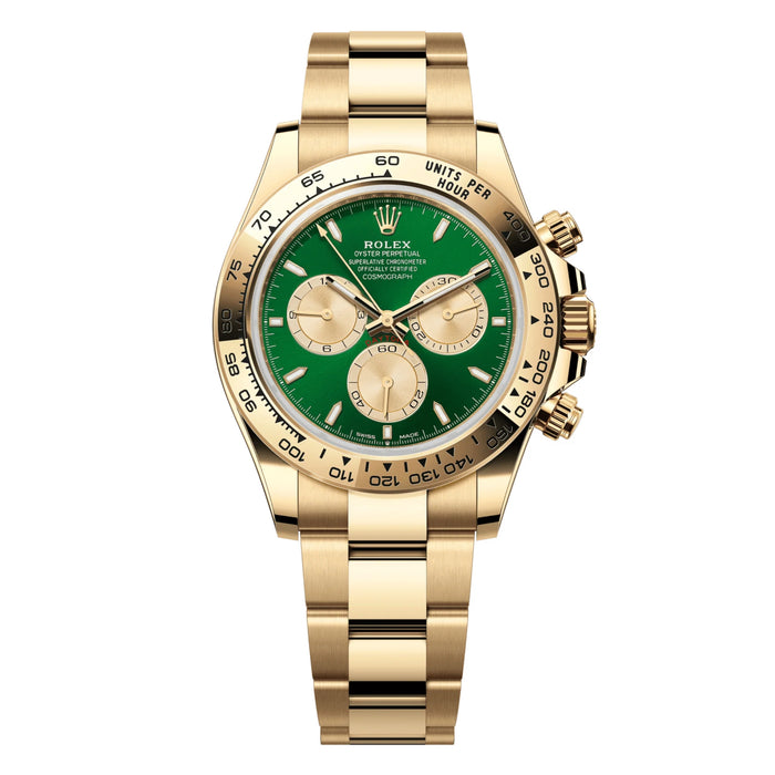 Rolex Cosmograph Daytona 40mm Yellow Gold Green and Golden "John Mayer" Dial New 2025 - 126508