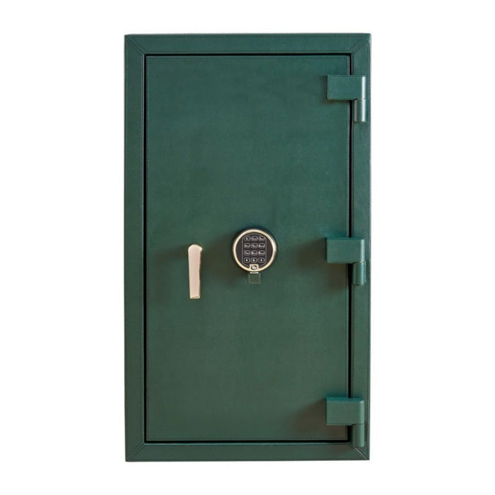 Wolf Athos Green Vegan Leather 4 Piece Watch Winder and Jewelry Safe 4900443