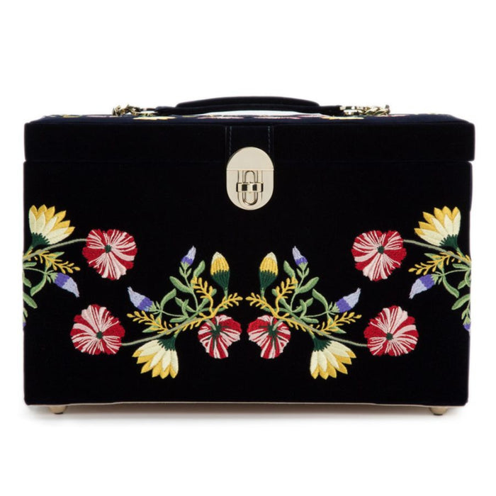 Wolf Zoe Indigo Large Jewelry Box 393016