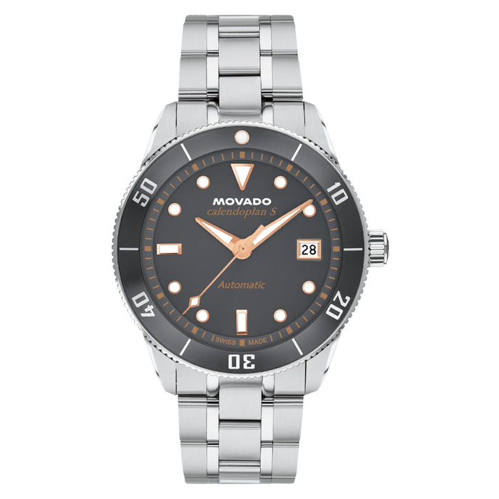Movado Heritage Series Calendoplan s Grey Dial Automatic Unisex's  Watch 3650228