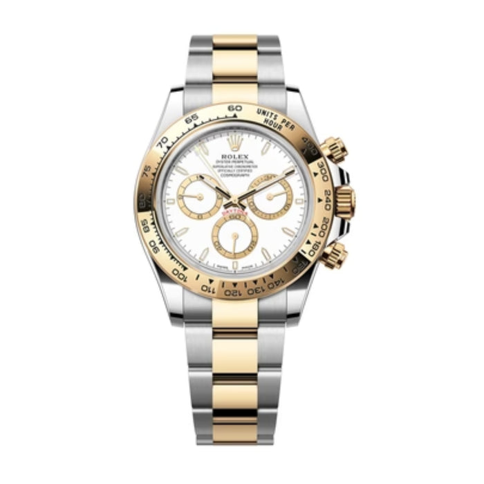 Rolex Cosmograph Daytona 40mm Two-Tone Yellow Gold White Dial - 126503 - New 2025