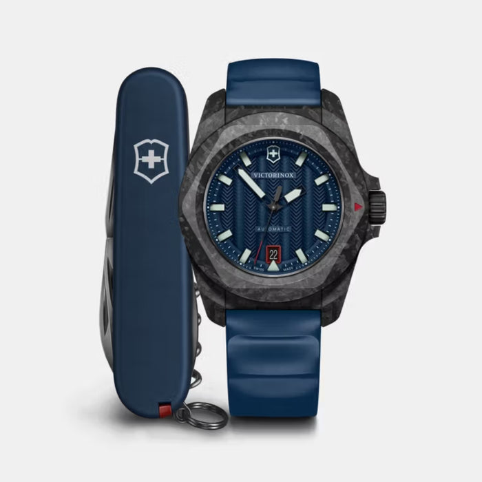 Victorinox I.N.O.X. Automatic Matt Blue Textured Dial Men's Watch 242022.1