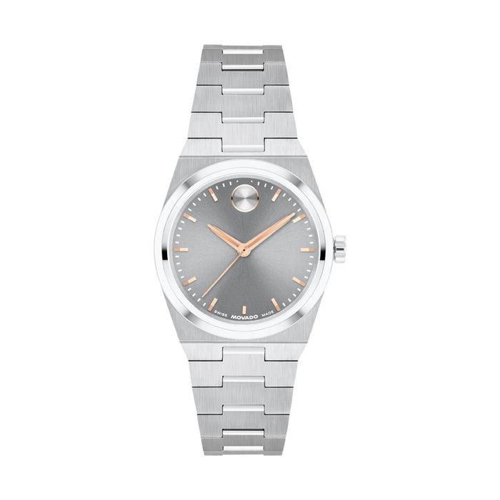 Movado BOLD Quest Mini Mid Grey Dial Women's Watch 3601290