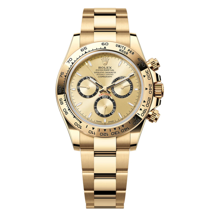 Rolex Cosmograph Daytona 40mm Yellow Gold Champagne Dial New 2025 - 126508