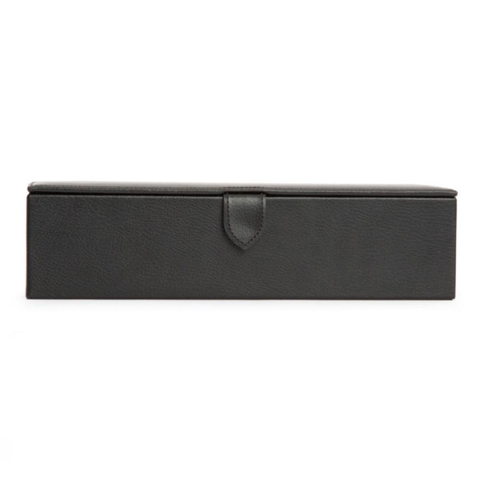 Wolf Blake 5 Piece Blake Black/Grey Leather Watch Box 305502