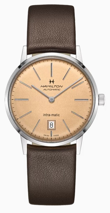 Hamilton American Classic Intra-Matic Auto Brown Dial Men's Watch H38455501