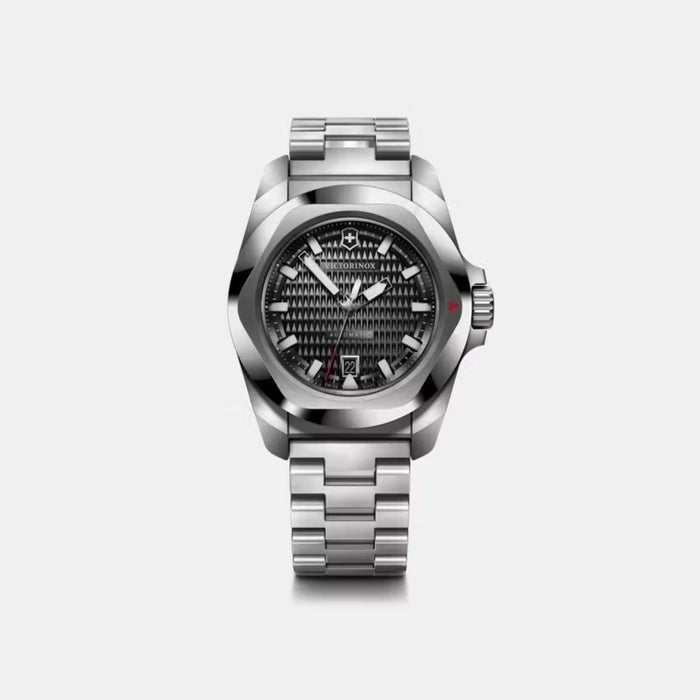 Victorinox I.N.O.X. Automatic Guilloché Dial With Silver Stainless Steel Men's Watch 242019