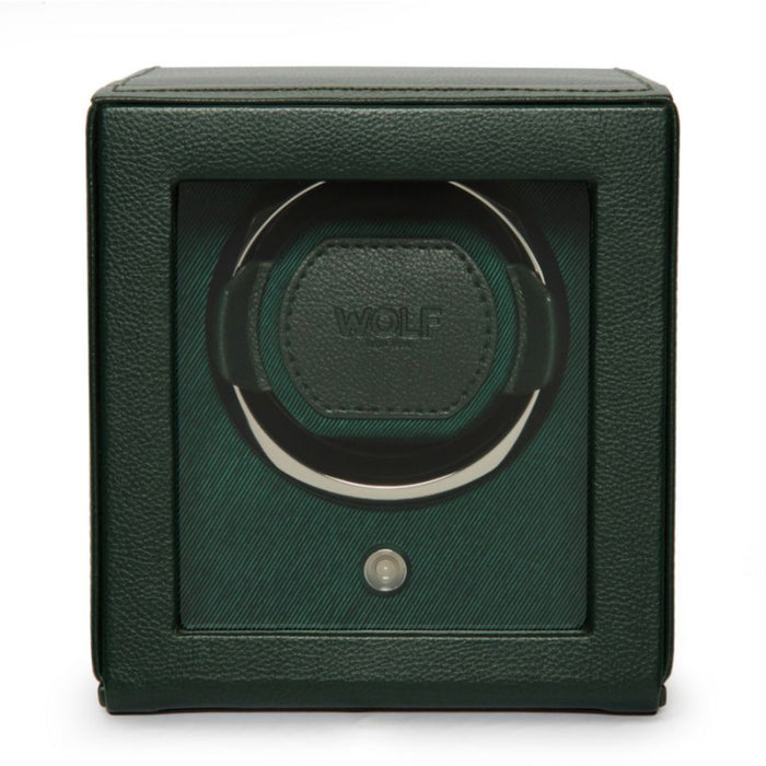 Wolf Cub Single Green Watch Winder with Cover 461141