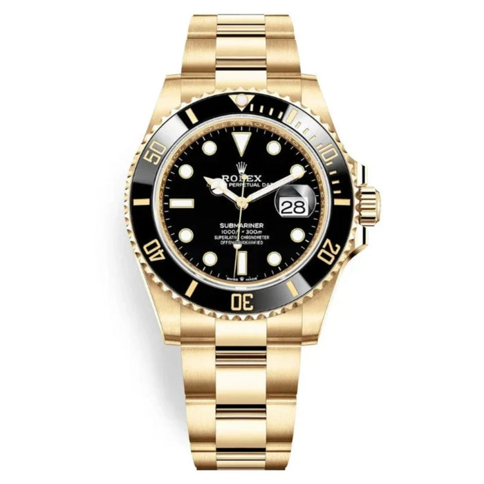 Rolex Submariner 41mm Yellow Gold Black Dial Black Bezel New 2025 - 126618LN