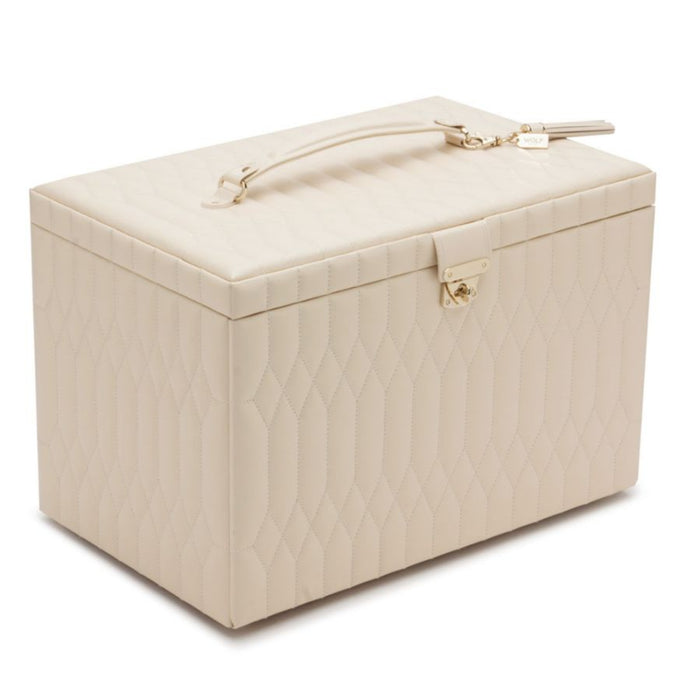 Wolf Caroline Ivory Extra Large Jewelry Case 329553