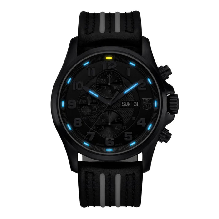 Luminox Field Valjoux Chronograph 47mm Black Plated Field Men's Watch Limited Edition