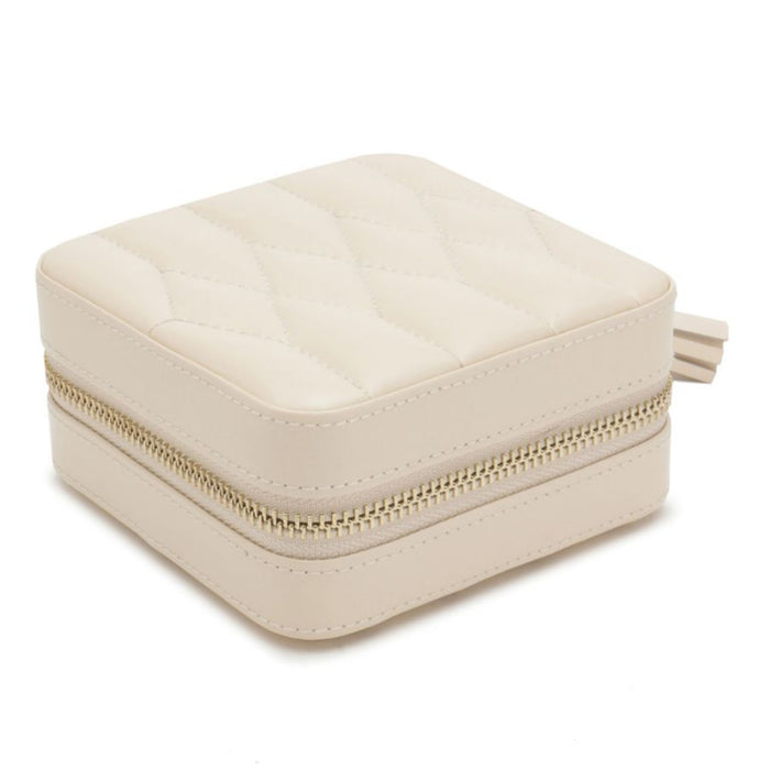 Wolf Caroline Ivory Zip Travel Case 329953