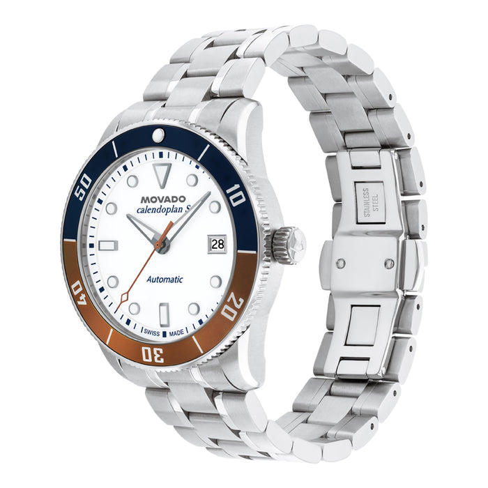 Movado Heritage Series Calendoplan s White Dial-Automatic Unisex's Watch 3650222