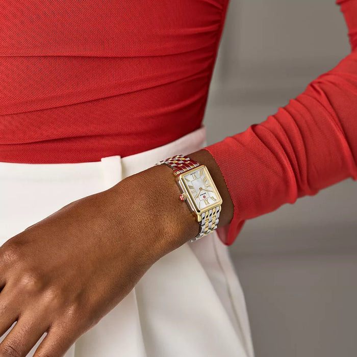 Michele Deco Park Two-Tone 18K Gold-Plated Women's Watch MWW06E000145