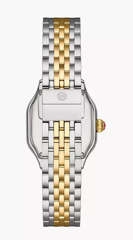 Michele Meggie Two-Tone 18K Gold-Plated Diamond Dial Watch Gift Set MWW33B001SET