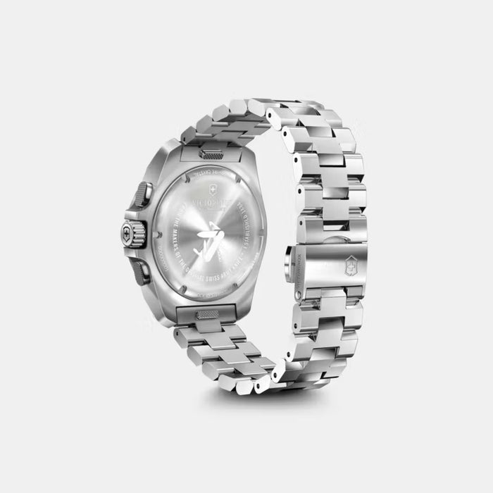 Victorinox Chrono Blue Grainy Dial With Stainless Steel Bracelet Men's Watch 241985