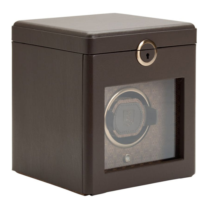 Wolf Earth Single Coffee Apple Leather Watch Winder 190306