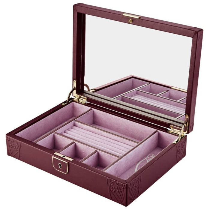 WOLF X LIBERTY Ianthe Medium Jewelry Box - Burgundy 381127