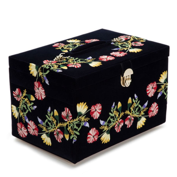 Wolf Zoe Indigo Large Jewelry Box 393016