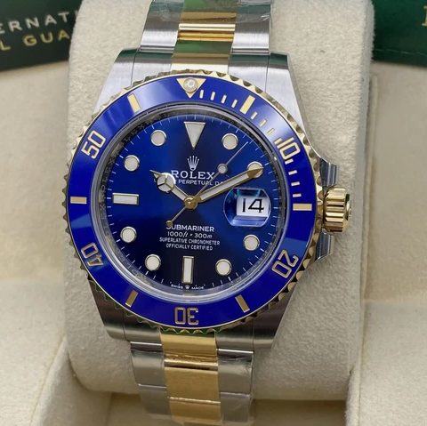 Rolex Submariner Date Oyster Steel and Yellow Gold Royal Blue 41 mm Dial Watch 126613LB