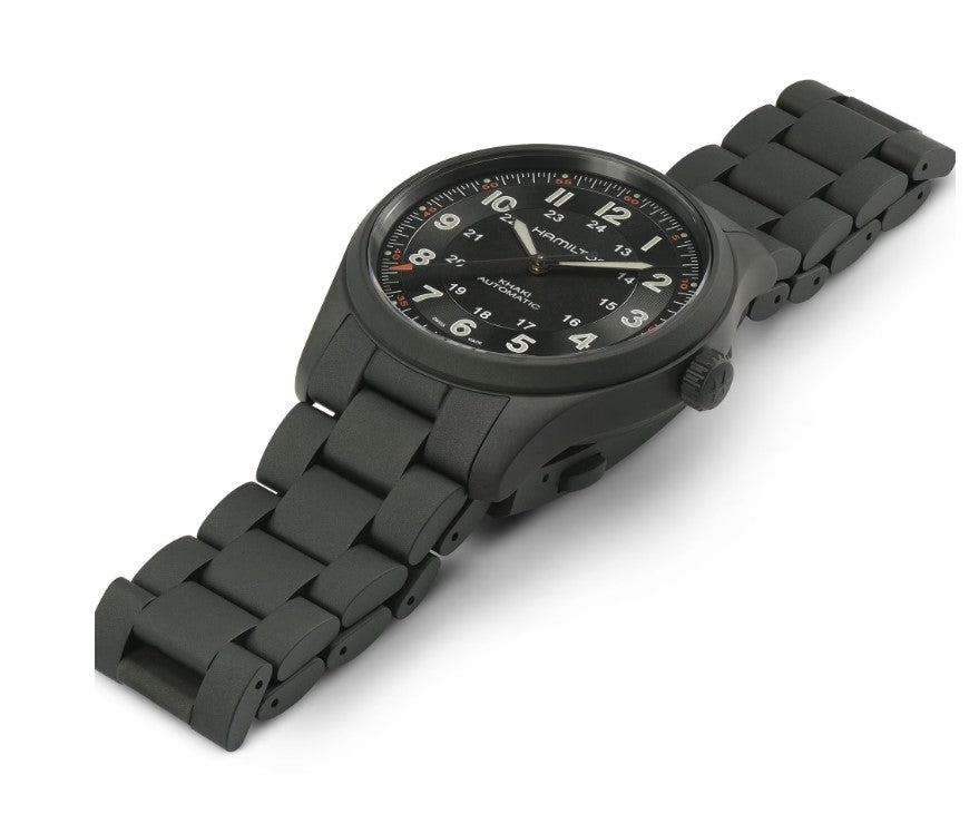 Hamilton Khaki Field Titanium Auto Black Dial 38mm Men's Watch H70215130