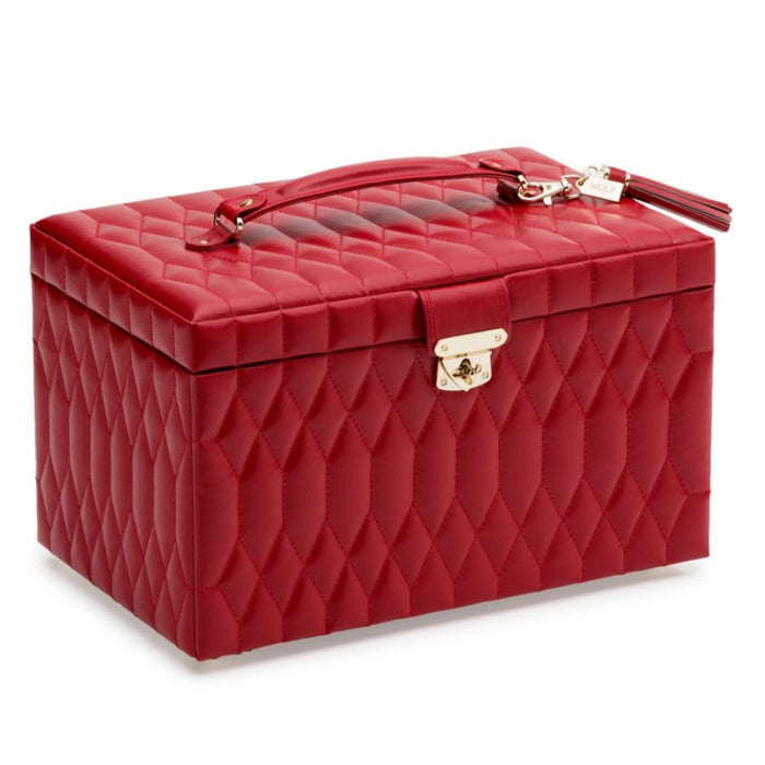 Wolf Caroline Red Large Jewelry Case 329672