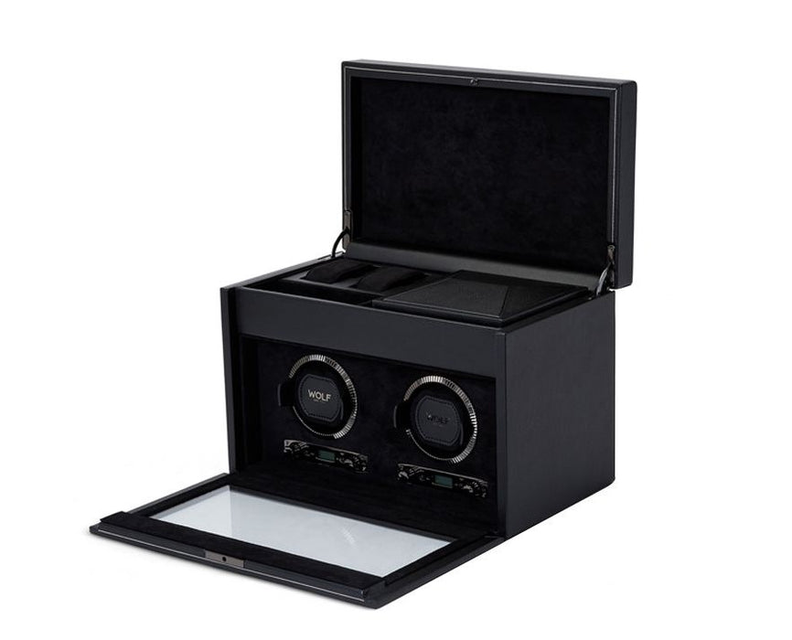 Wolf British Racing Vegan Leather Double Watch Winder 792202