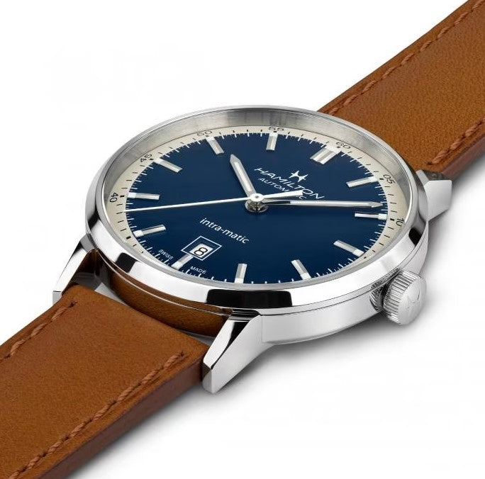 Hamilton American Classic Intra-Matic Auto Blue Dial Men's Watch H38425540