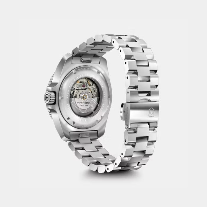 Victorinox Journey 1884 Automatic Matt Blue Dial With Silver Bracelet Men's Watch 242010