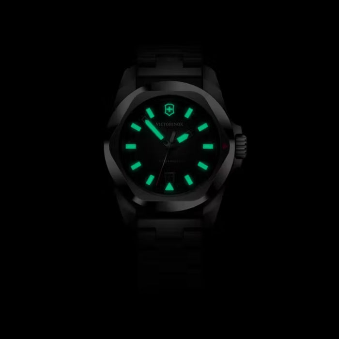 Victorinox I.N.O.X. Quartz Black Dial Stainless Steel Men's Watch 242030