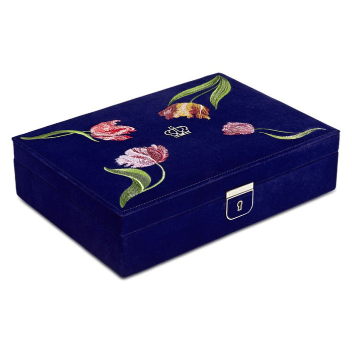 Wolf Royal Asscher Blue Medium Jewelry Box 394001