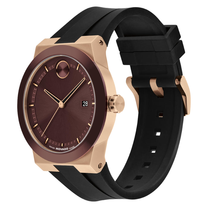 Movado Bold Fusion Cherry Light Rose Gold Men's Watch 3601214