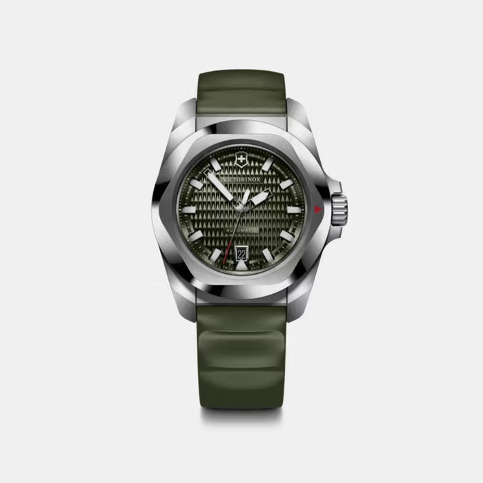 Victorinox I.N.O.X. Automatic Guilloché Green Dial Men's Watch 242017.1