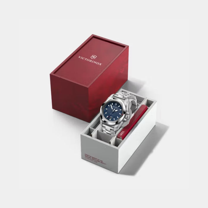 Victorinox I.N.O.X. Quartz Blue Dial Stainless Steel Men's Watch 242031