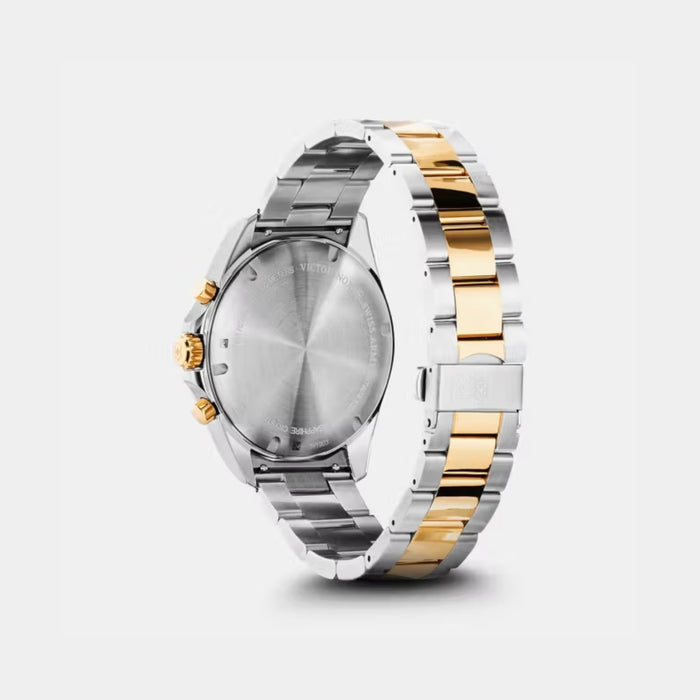 Victorinox FieldForce Classic Chrono Sunray Grey Dial With Dual Tone Bracelet Men's Watch 241902