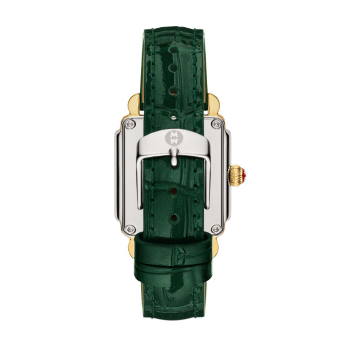 Michele Special Edition Deco Madison Mid Pavé Two-Tone 18K Gold-Plated Women's Watch MWW06G000048