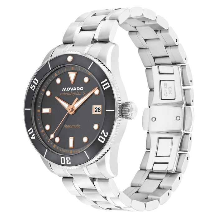 Movado Heritage Series Calendoplan s Grey Dial Automatic Unisex's  Watch 3650228