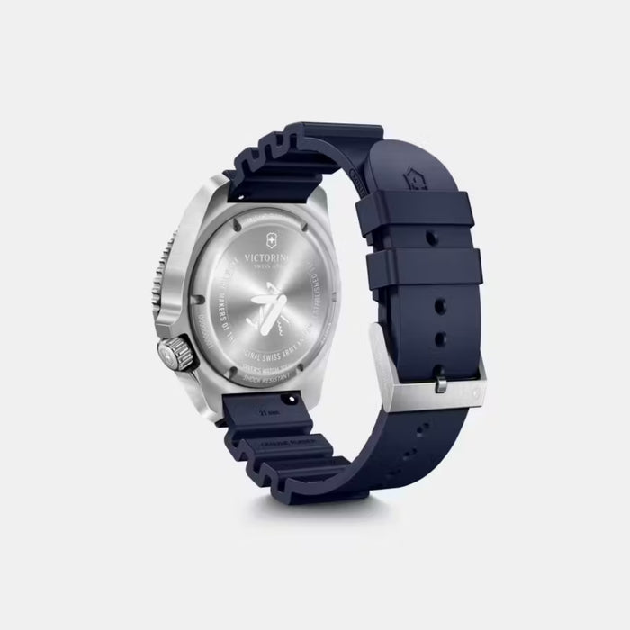 Victorinox Dive Pro Automatic Black Matt Dial With Blue Rubber Strap Men's Watch 241995